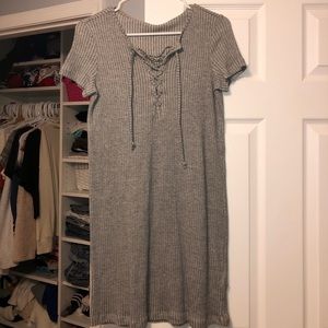 Front Cross T-Shirt Dress